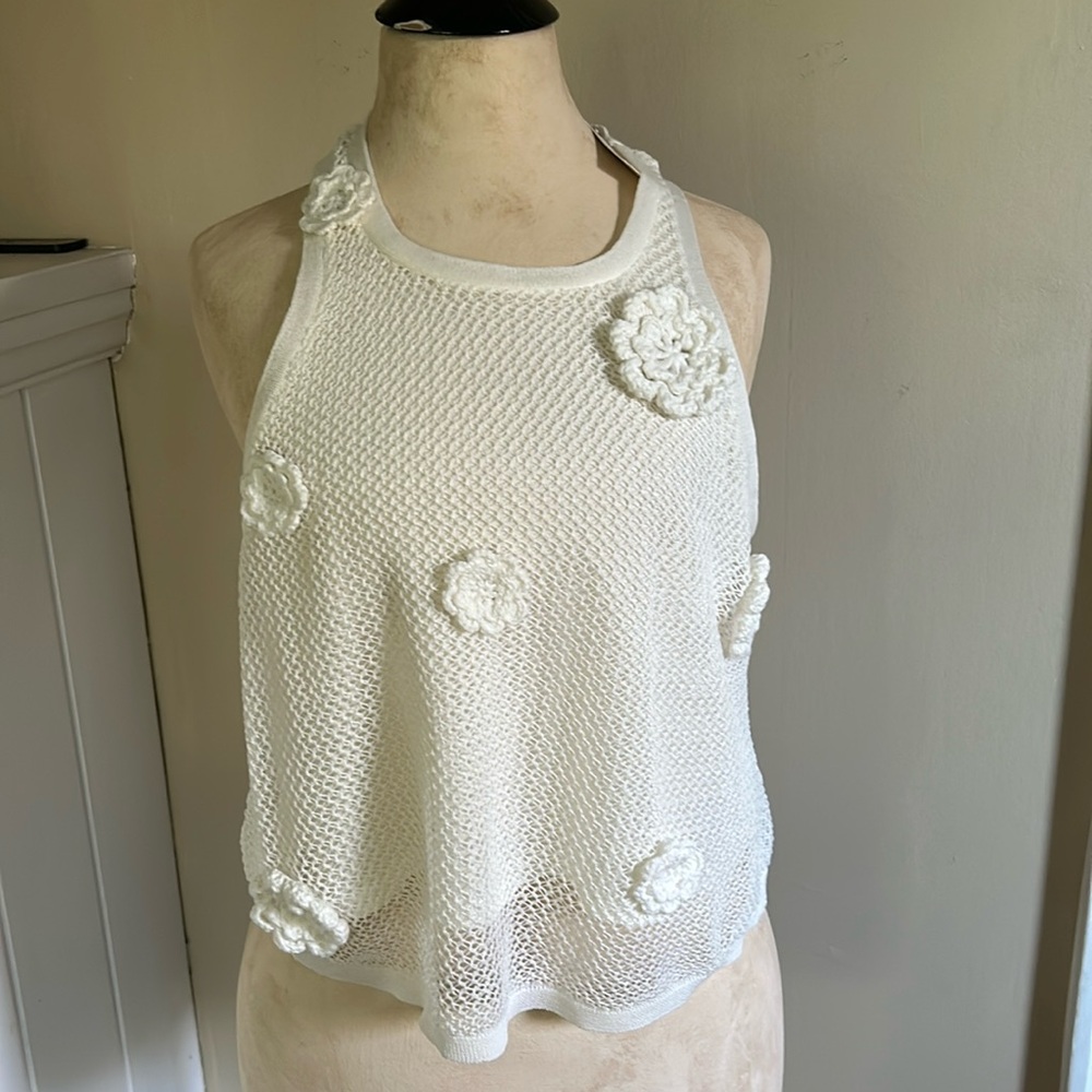 Sweet Anthropologie crochet tank
